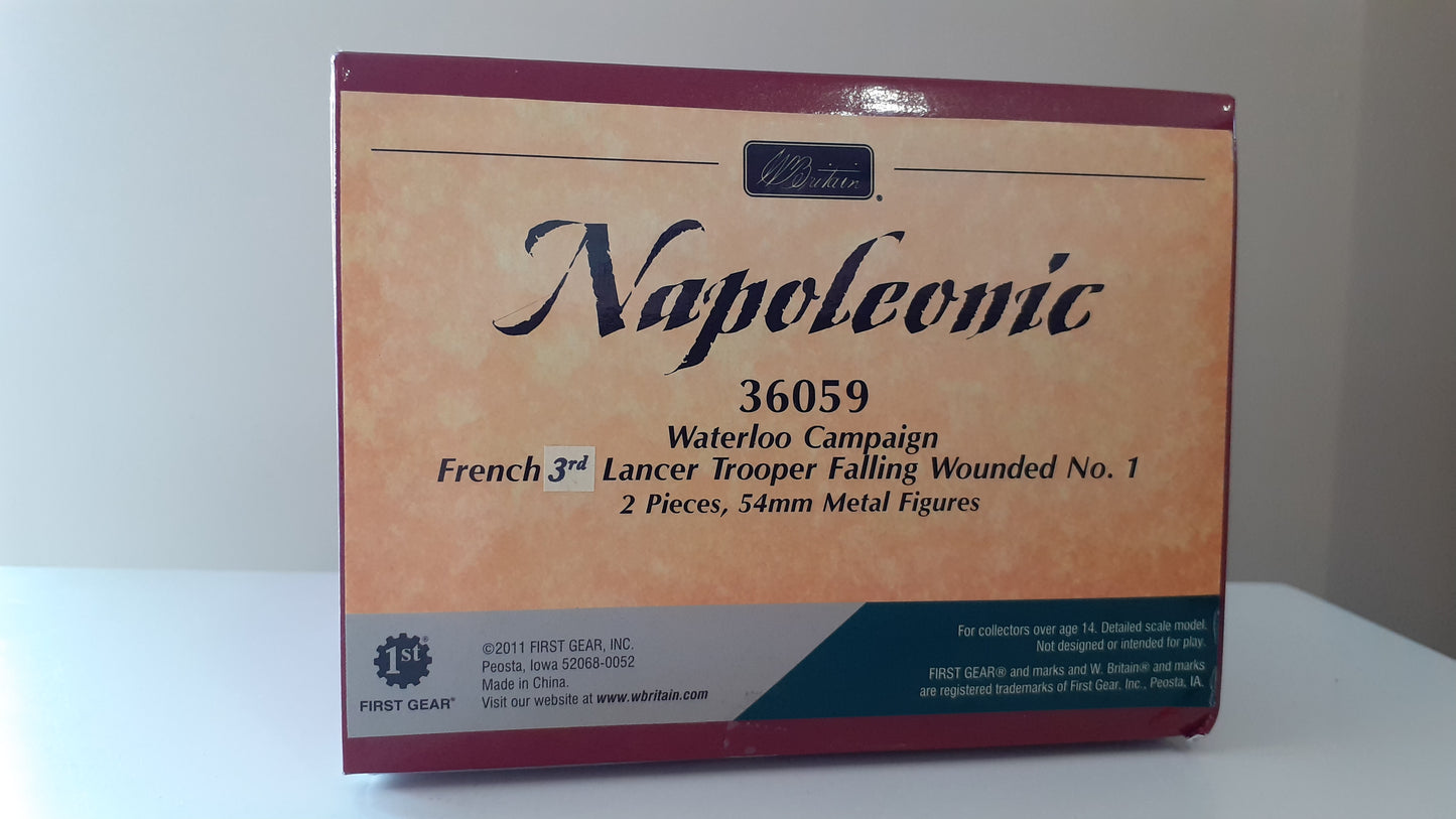 Britains 36059 Napoleonic french 3rd lancers trooper waterloo 2009 1:32 metal