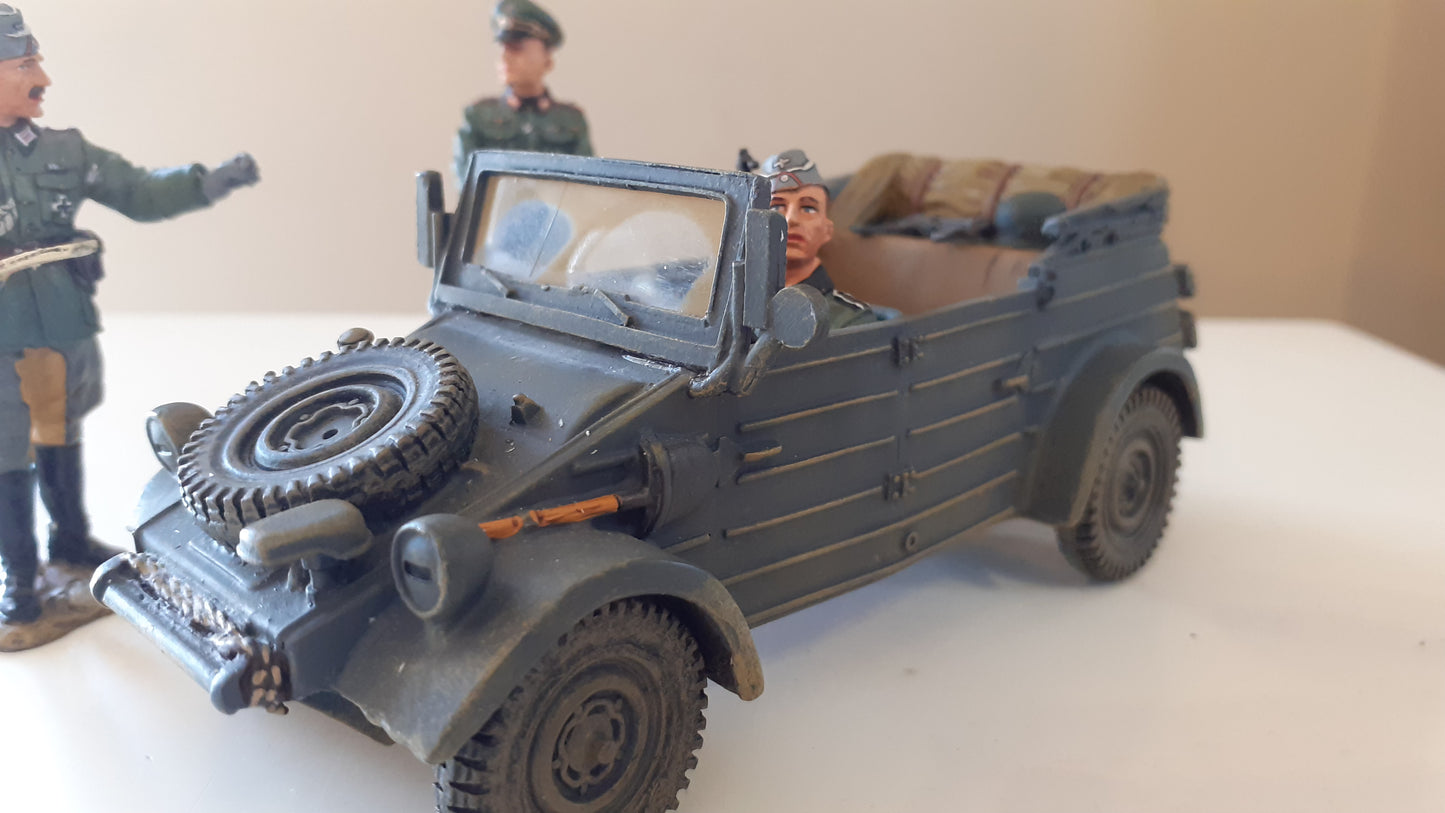 King and country ww2 german kubelwagen 3 figures boxed fob020 2006 wdb