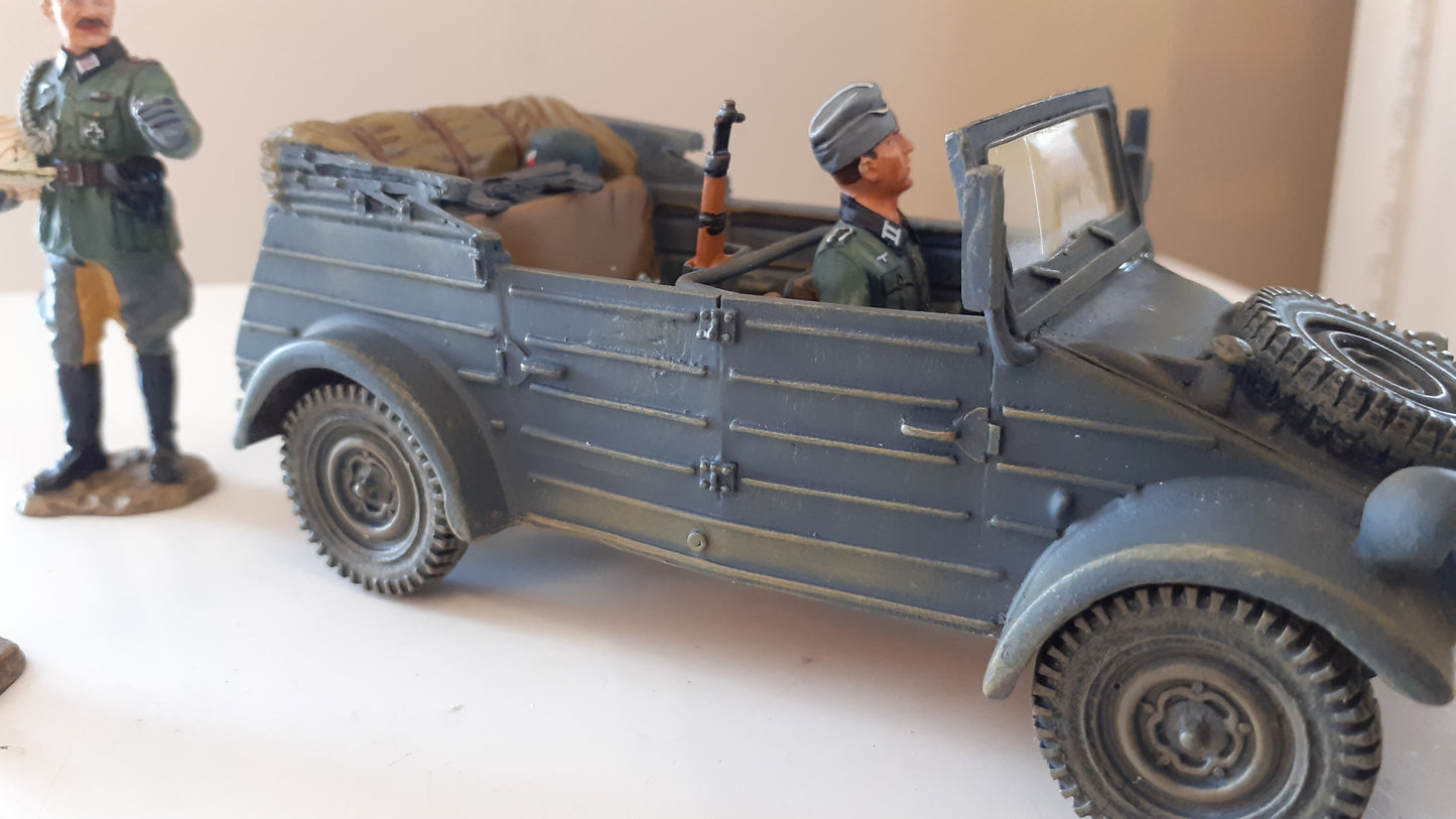 King and country ww2 german kubelwagen 3 figures boxed fob020 2006 wdb