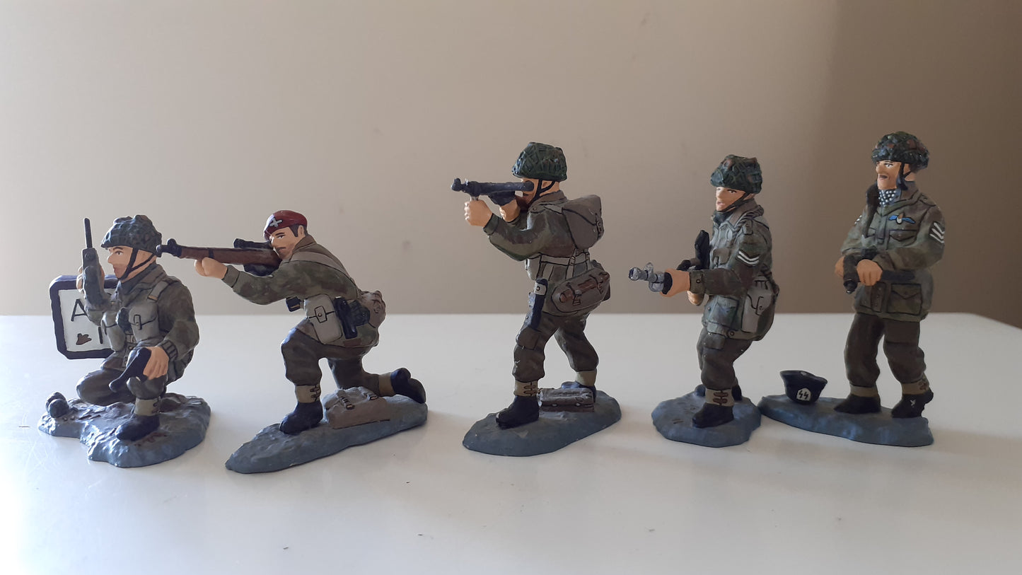 King and country Ww2 Set No 1 Arnhem Paras Paratroopers Airborne Boxed 1:30 wdb