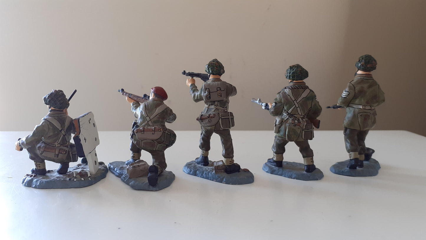 King and country Ww2 Set No 1 Arnhem Paras Paratroopers Airborne Boxed 1:30 wdb