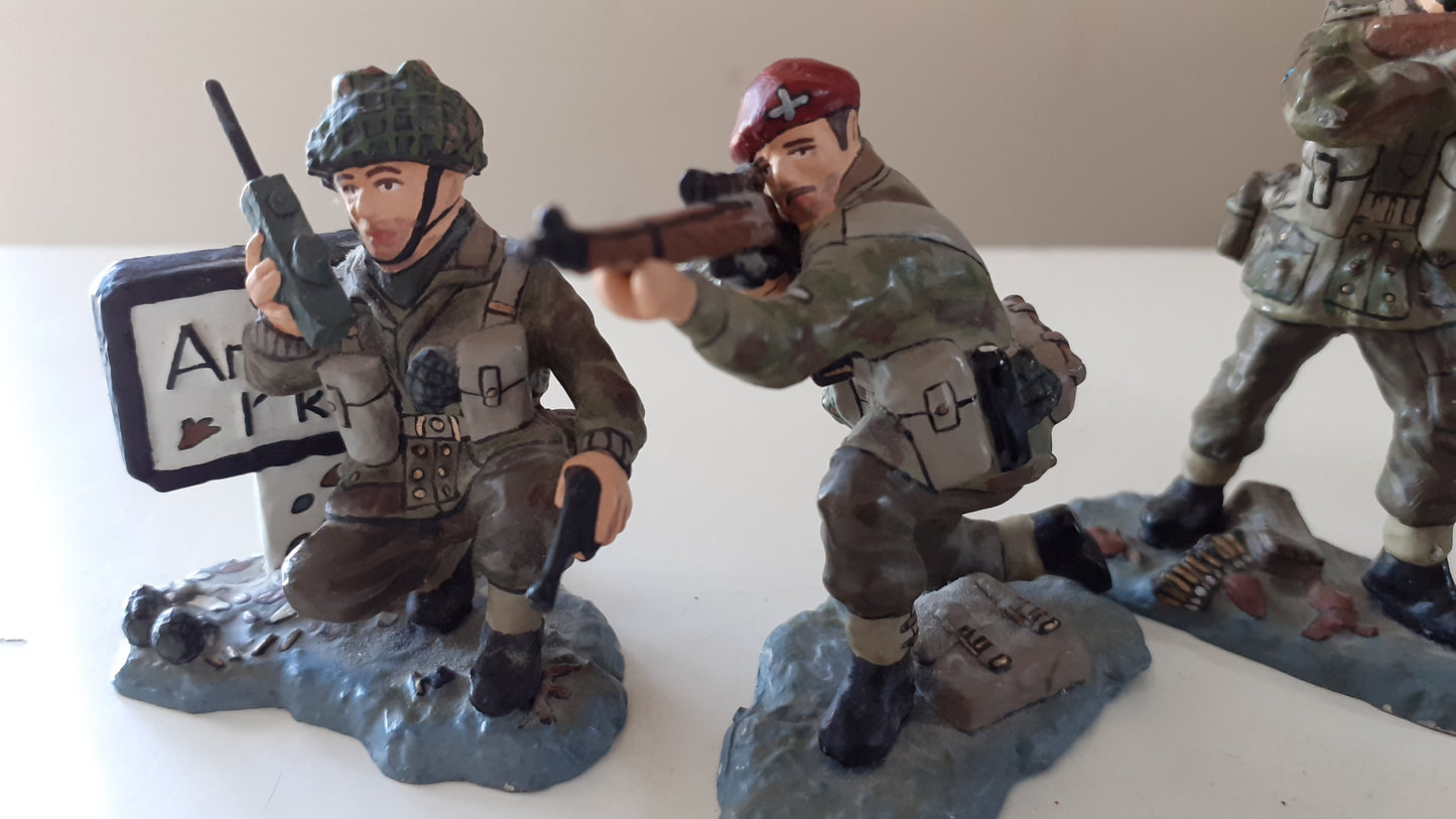 King and country Ww2 Set No 1 Arnhem Paras Paratroopers Airborne Boxed 1:30 wdb