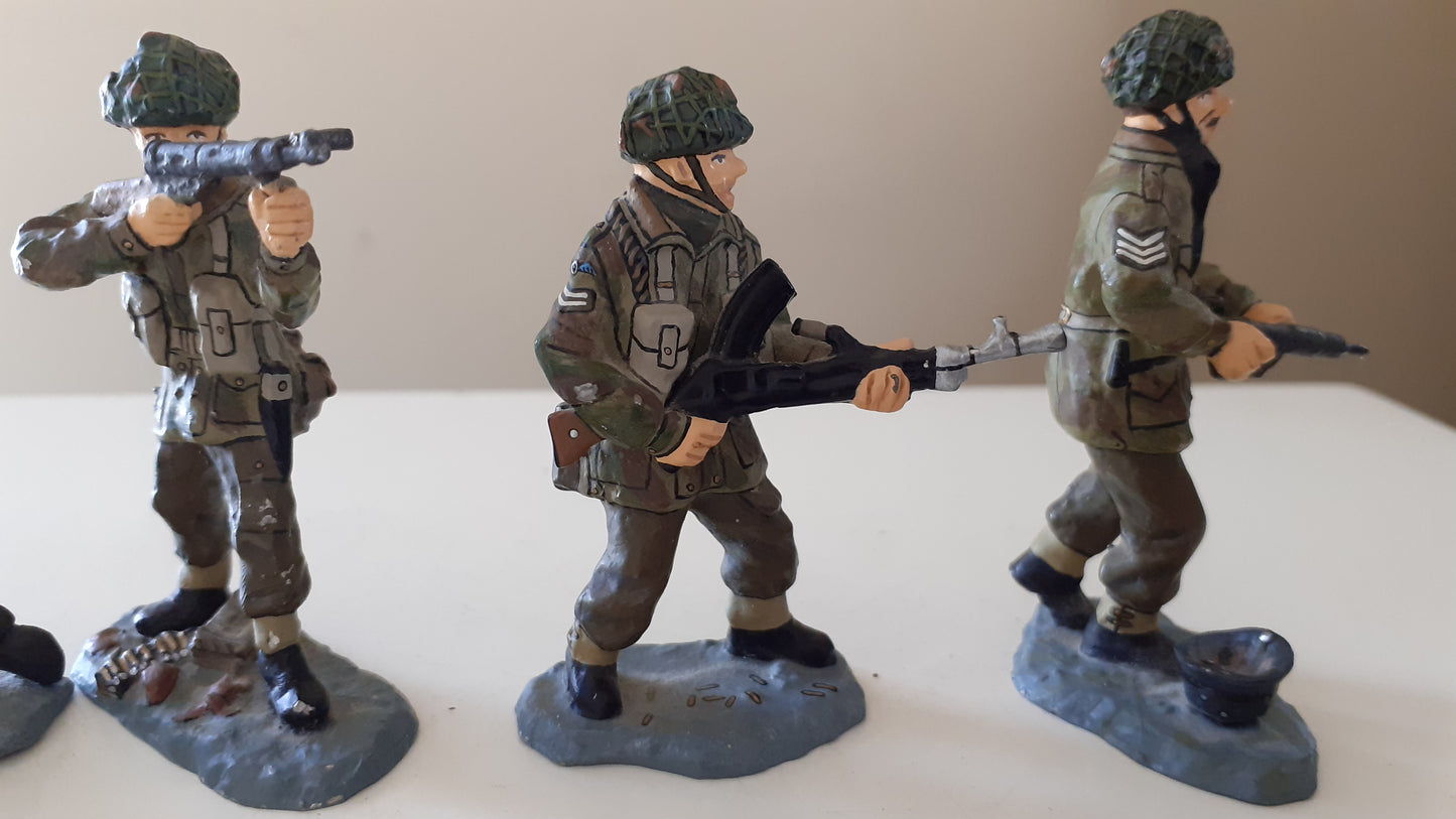 King and country Ww2 Set No 1 Arnhem Paras Paratroopers Airborne Boxed 1:30 wdb