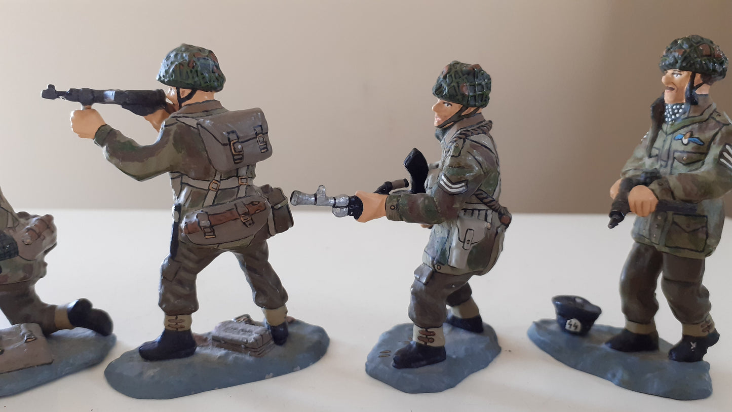 King and country Ww2 Set No 1 Arnhem Paras Paratroopers Airborne Boxed 1:30 wdb