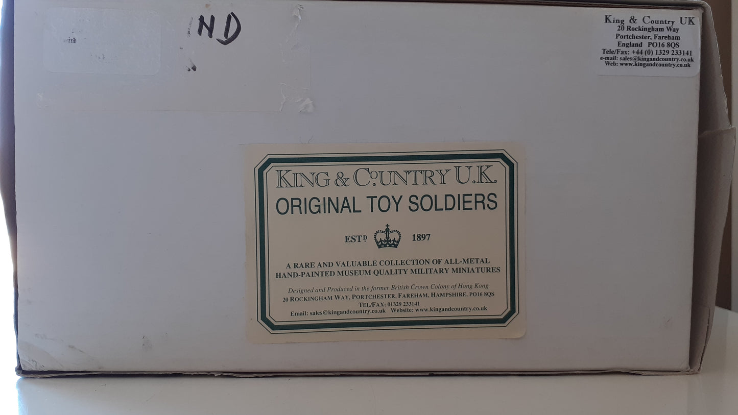 King and country ww2 dd38 dd038 m8 greyhound d-day +4 figs boxed wdb
