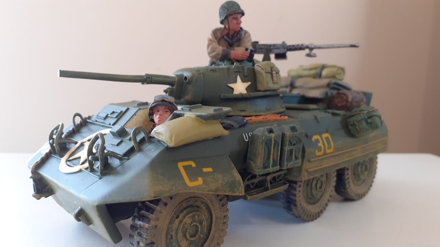 King and country ww2 dd38 dd038 m8 greyhound d-day +4 figs boxed wdb