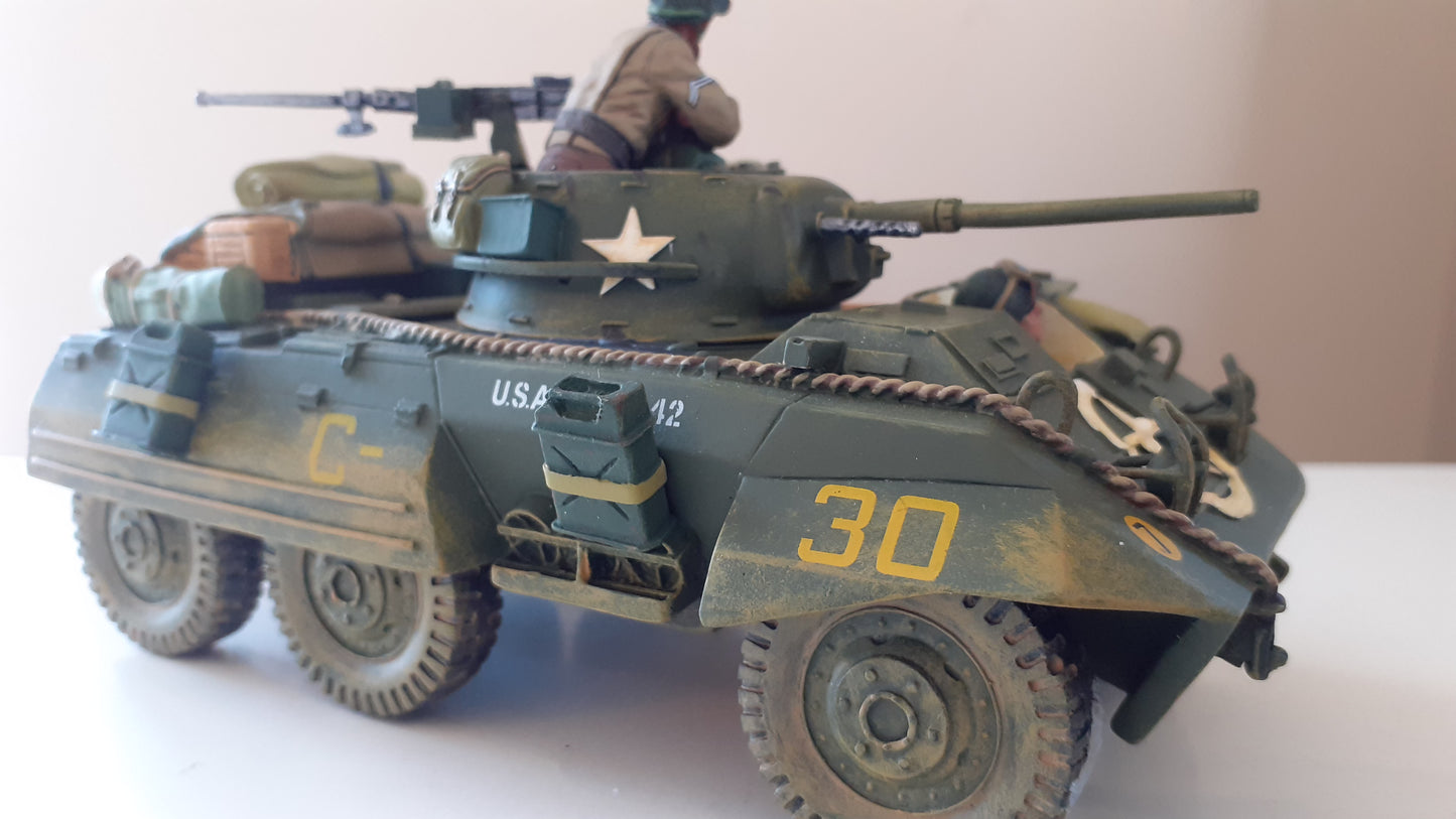 King and country ww2 dd38 dd038 m8 greyhound d-day +4 figs boxed wdb