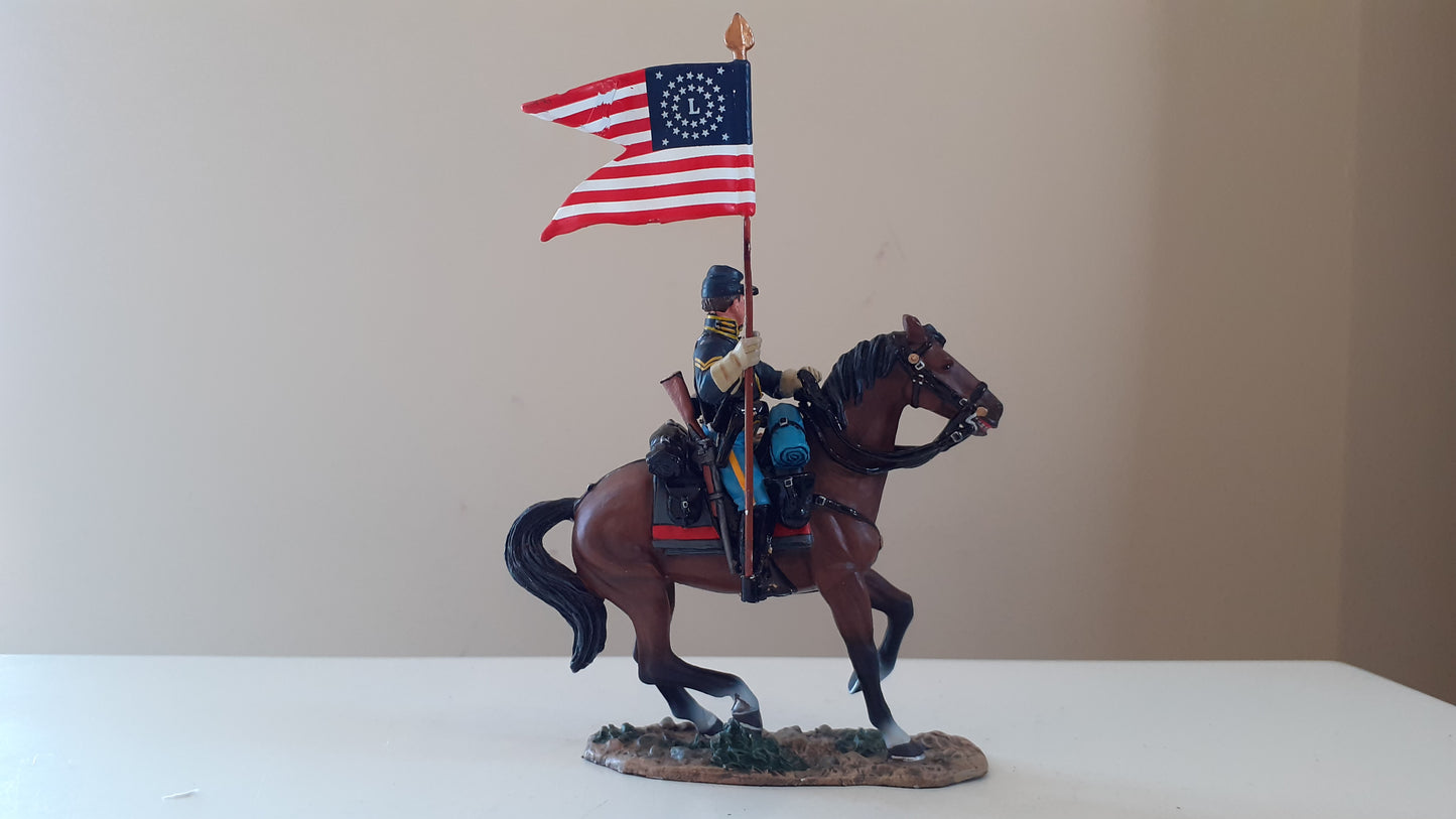 King and country acw Union Guidon Flag mounted cavalry boxed 1:30 wrdb cw59