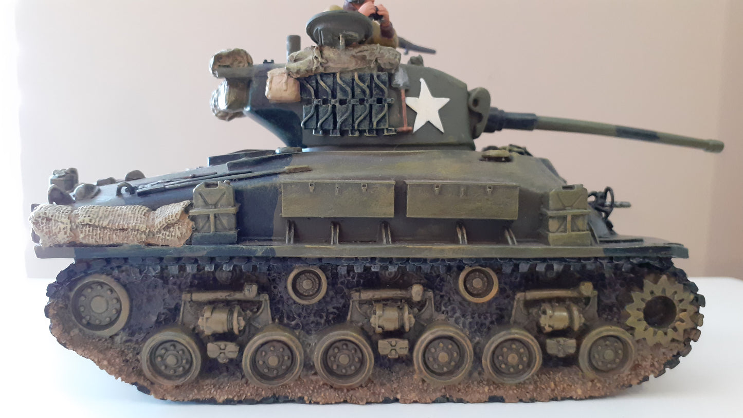 King and country Ww2 us army Sherman tank Easy Eight 2001 1:30 dd027 Dd27 wdb
