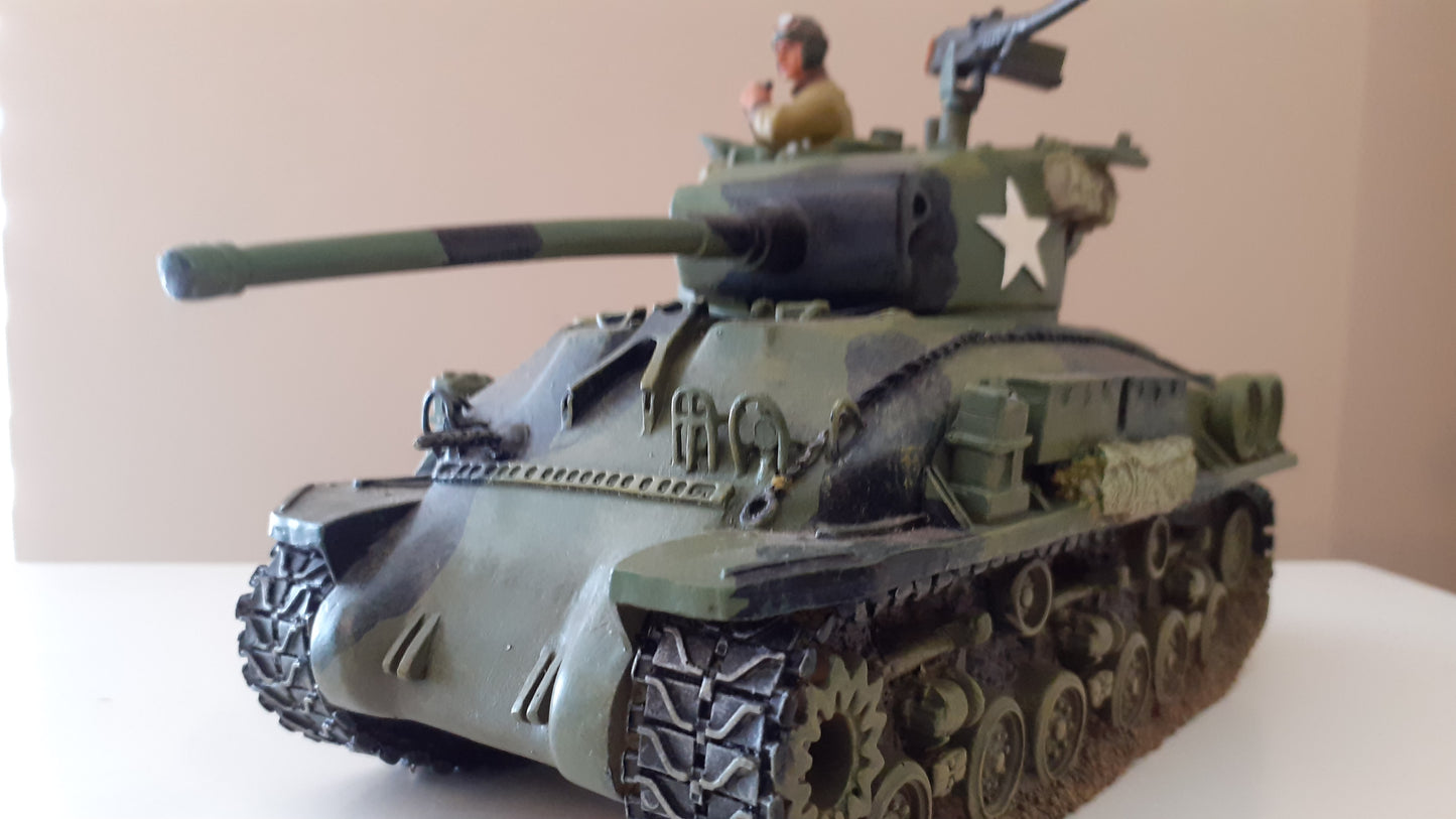King and country Ww2 us army Sherman tank Easy Eight 2001 1:30 dd027 Dd27 wdb