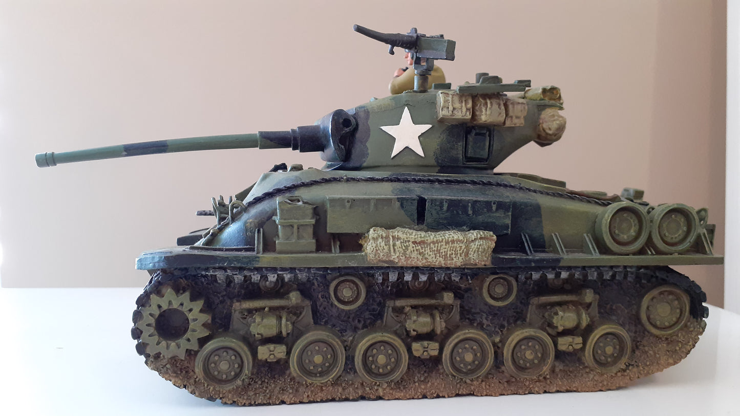King and country Ww2 us army Sherman tank Easy Eight 2001 1:30 dd027 Dd27 wdb