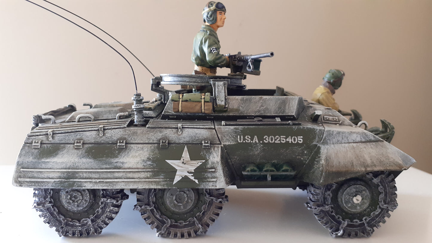 King and country Ww2 us army M8 Armoured Car tank 2013 1:30 Bba027 Bba27 wdb