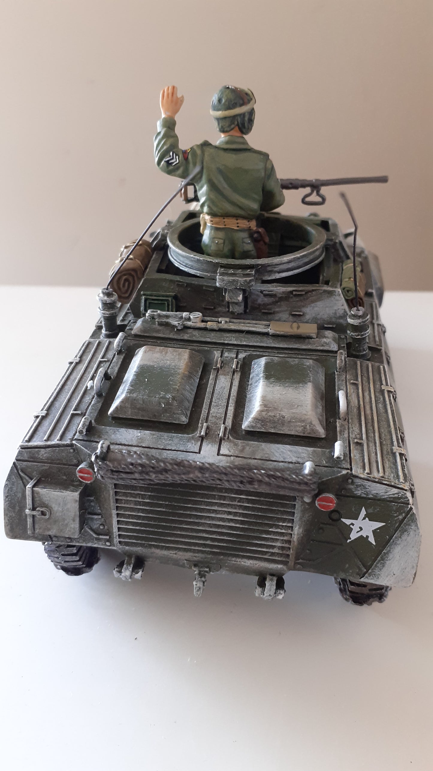 King and country Ww2 us army M8 Armoured Car tank 2013 1:30 Bba027 Bba27 wdb