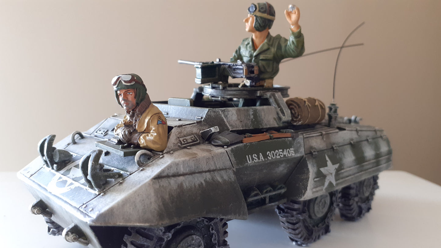 King and country Ww2 us army M8 Armoured Car tank 2013 1:30 Bba027 Bba27 wdb