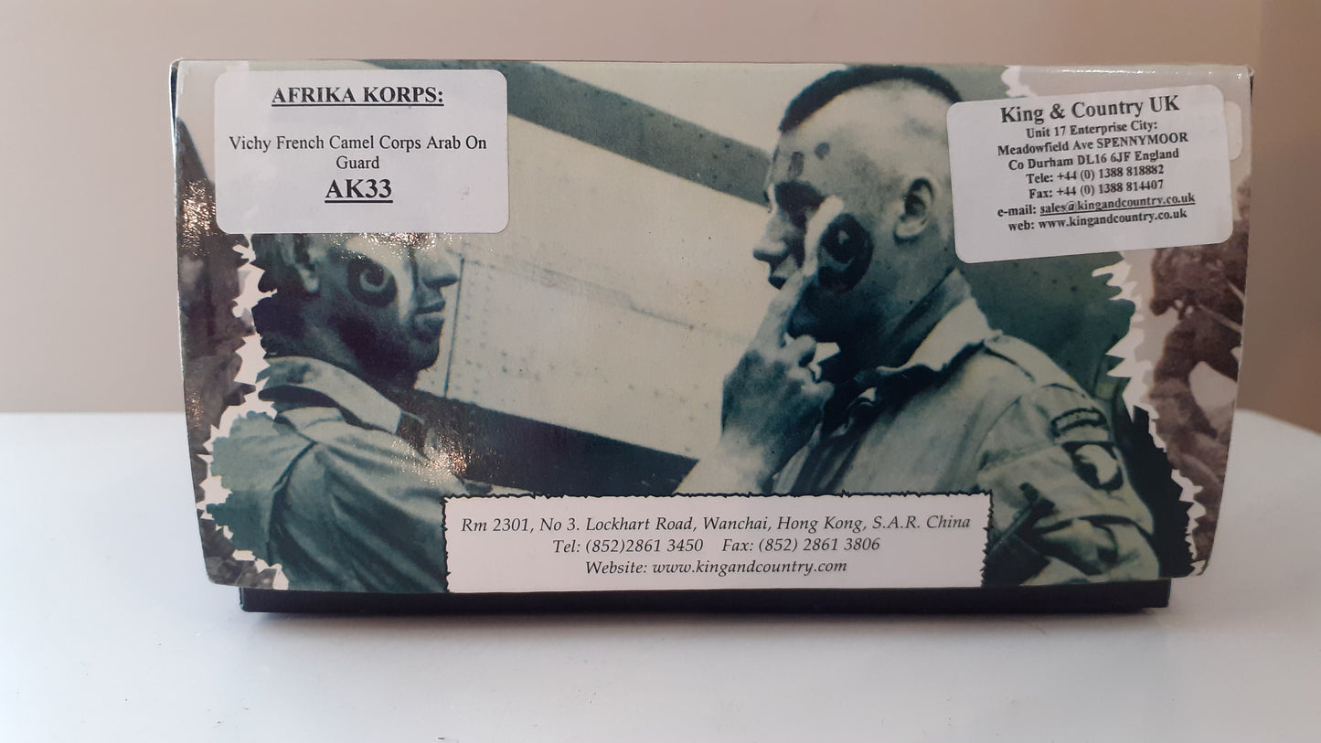 King and country ak033 Ak33 ww2 Afrika Korps Vichy French Camel Arab 1:30 metal Wdb