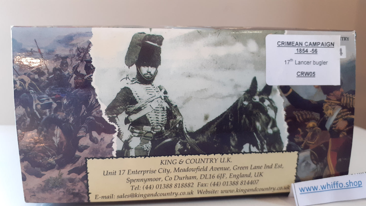King and country crimean war crw5 Crw05 17th Lancer Bugler Light Brigade box Wb