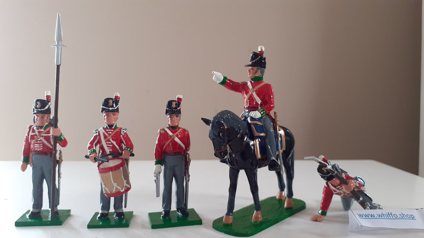 early trophy miniatures 1991 Napoleonic Waterloo Wa2a British Command 1:32
