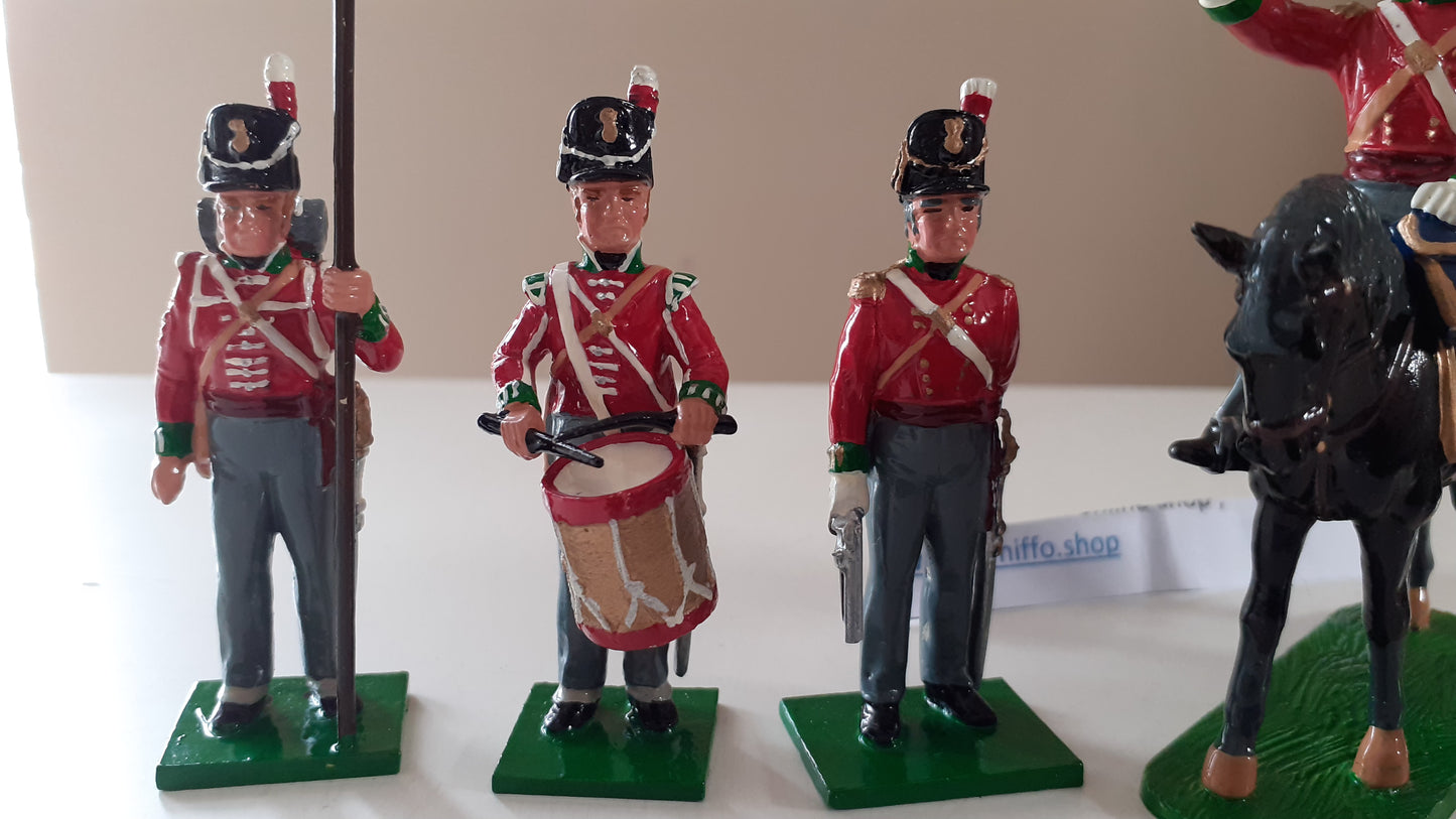 early trophy miniatures 1991 Napoleonic Waterloo Wa2a British Command 1:32