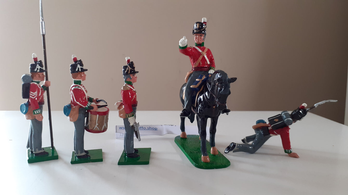 early trophy miniatures 1991 Napoleonic Waterloo Wa2a British Command 1:32