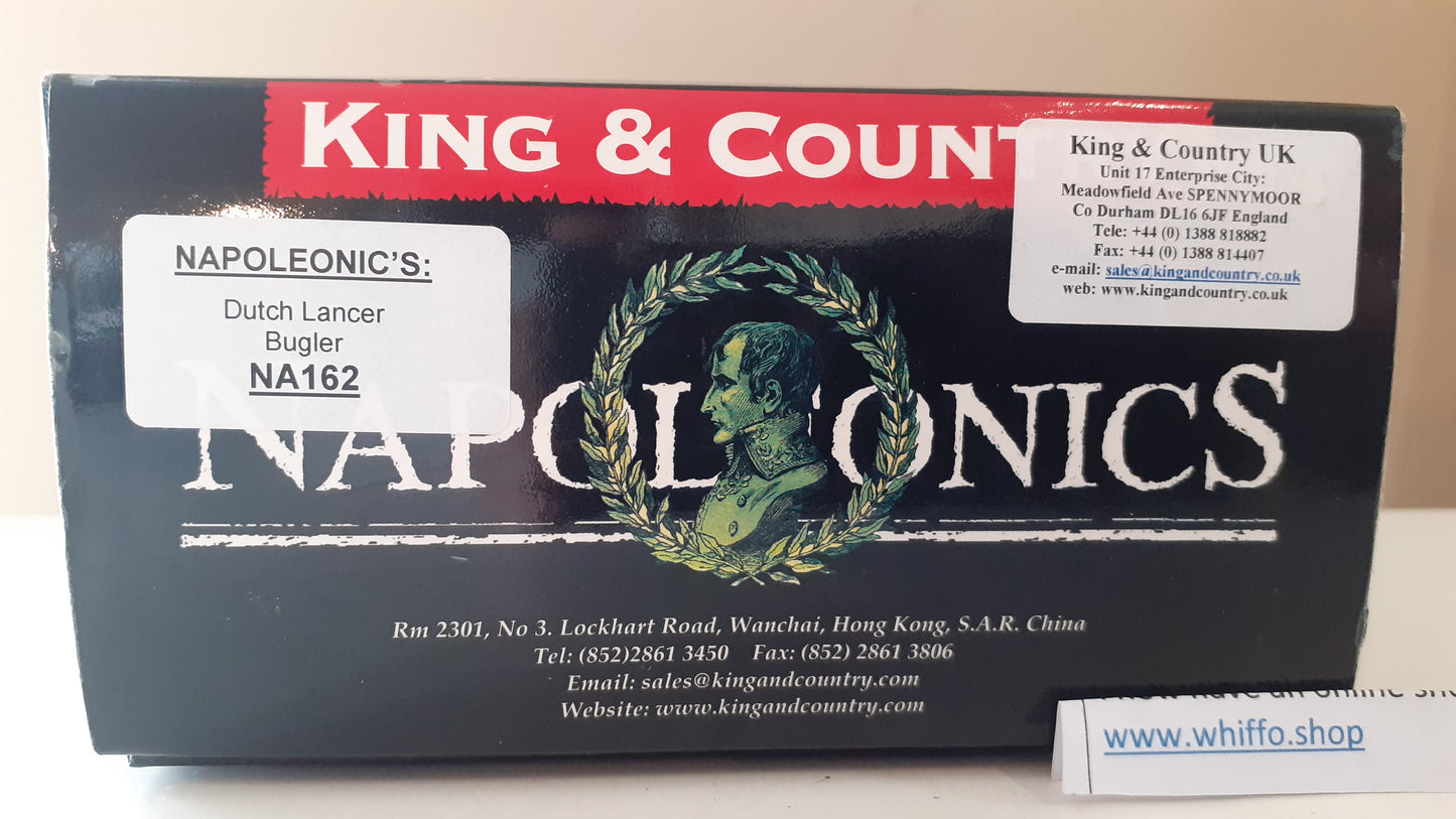 King and country Na162 Dutch Lancer bugler Napoleonic Waterloo box Wb