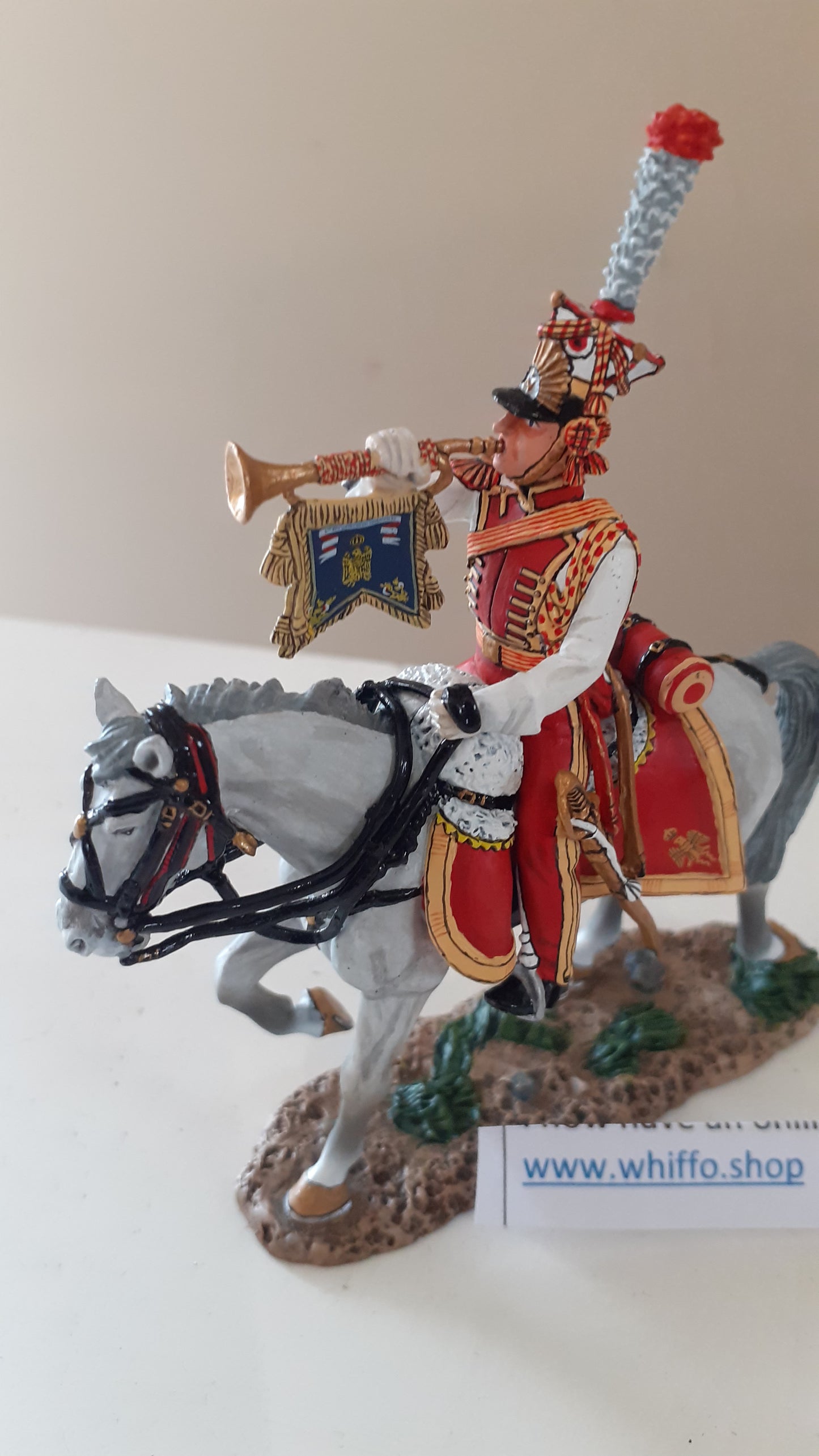 King and country Na162 Dutch Lancer bugler Napoleonic Waterloo box Wb