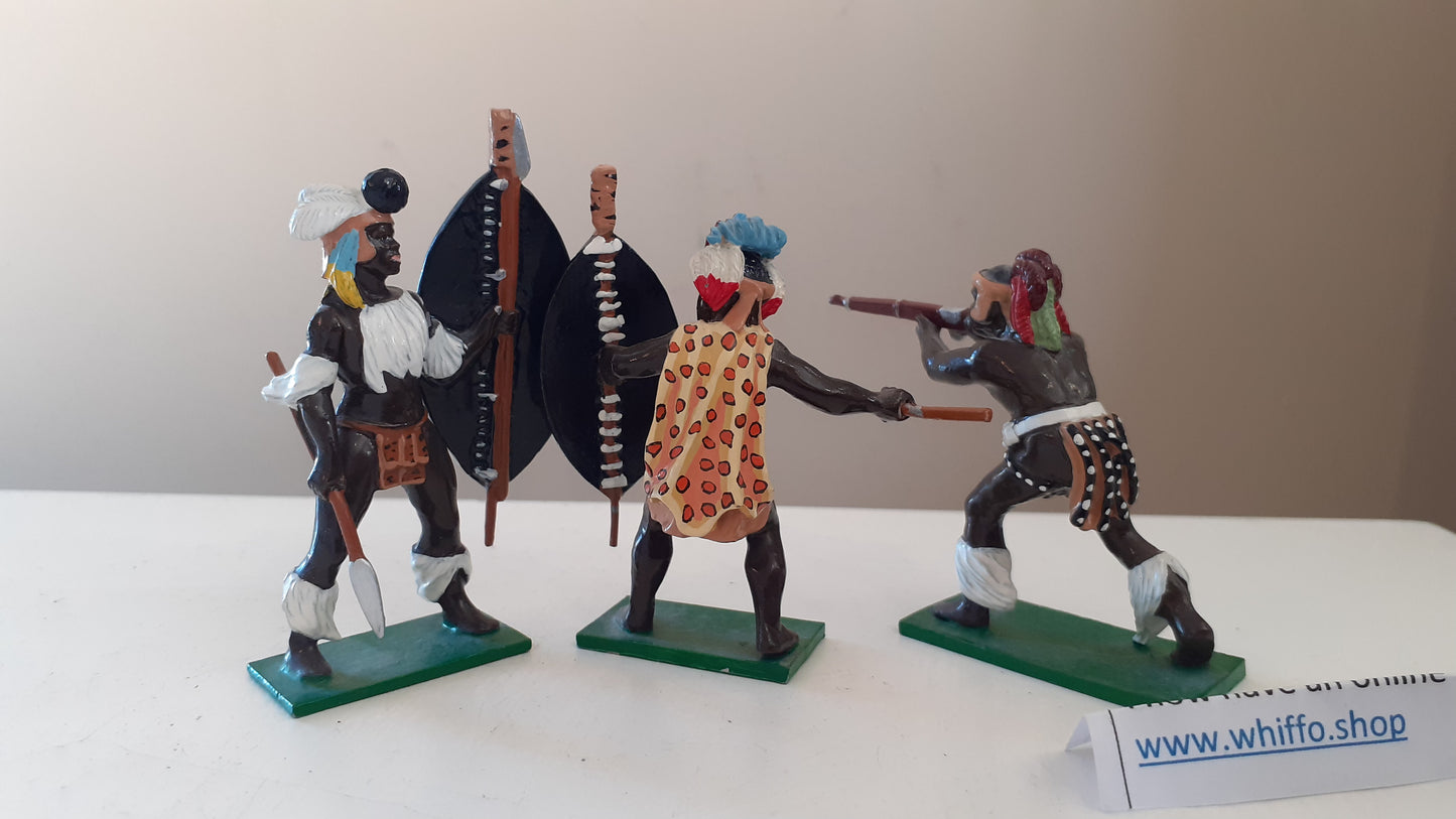 trophy miniatures 1991 zulu War Running Zs40 Zs16 Hz8 Zulus 1:32 metal Dc