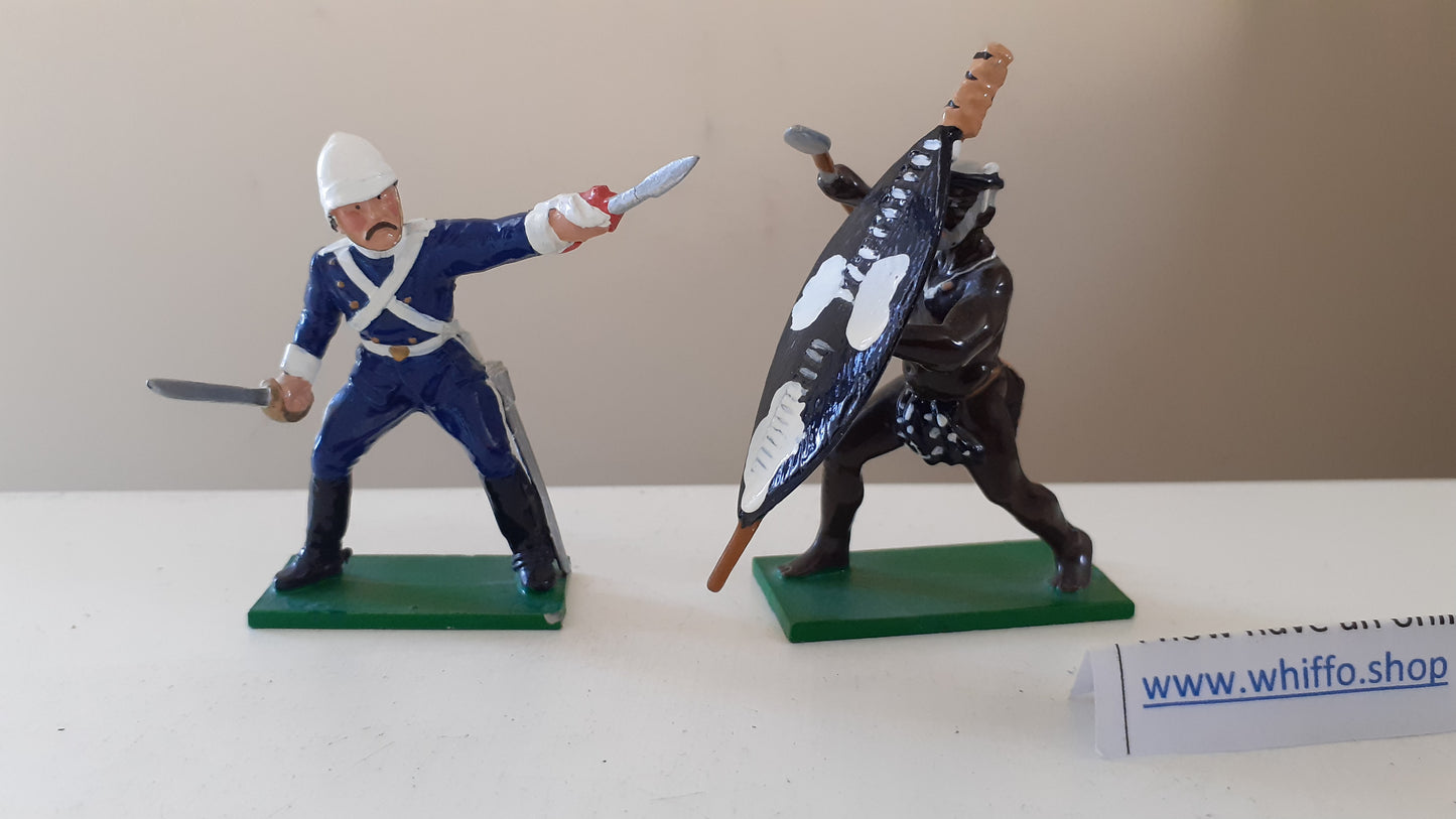 trophy miniatures 1991 Hz15 17th Lancer Zulu War 24th Foot Zulus 1:32 metal Dc