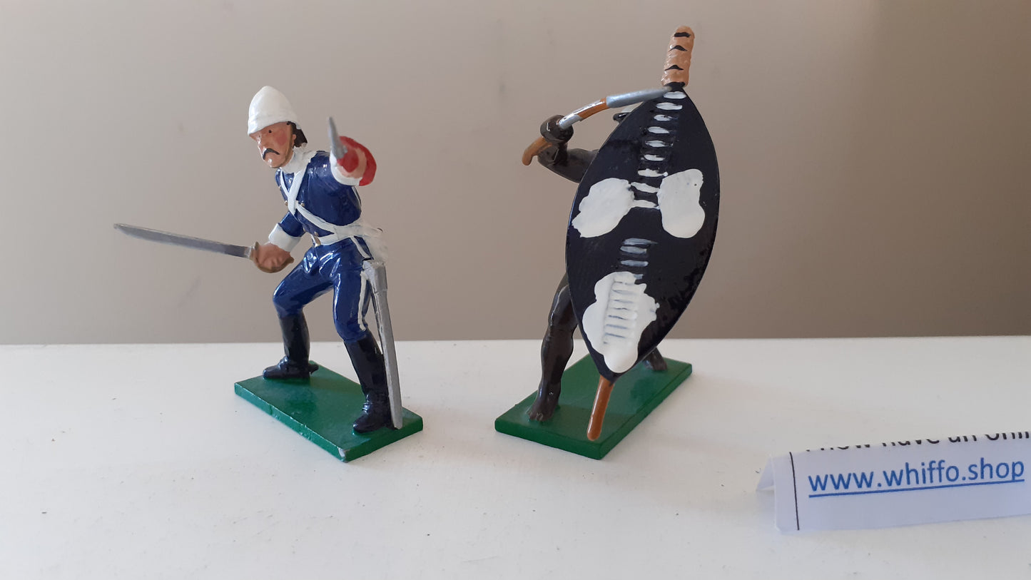 trophy miniatures 1991 Hz15 17th Lancer Zulu War 24th Foot Zulus 1:32 metal Dc