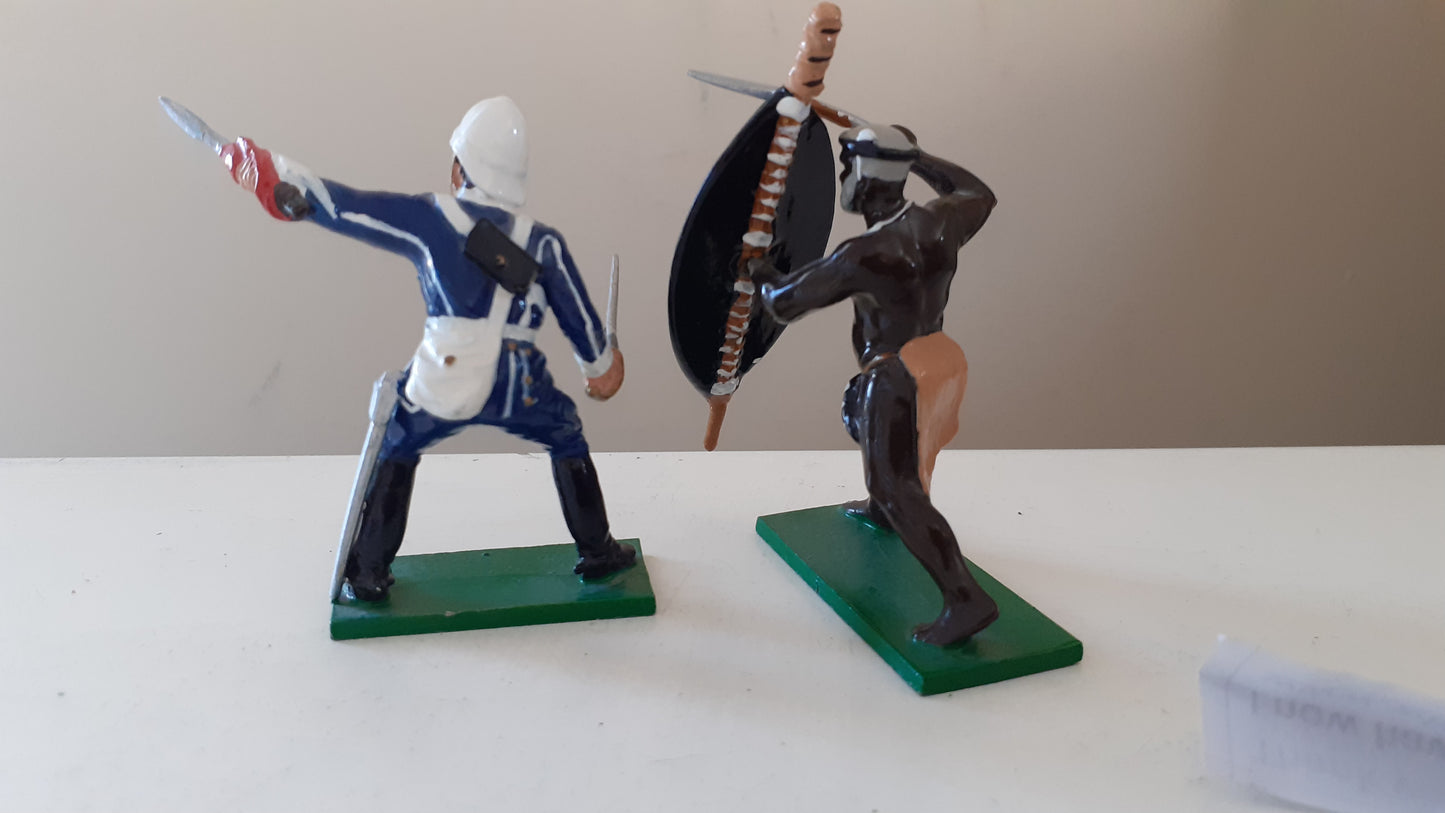 trophy miniatures 1991 Hz15 17th Lancer Zulu War 24th Foot Zulus 1:32 metal Dc