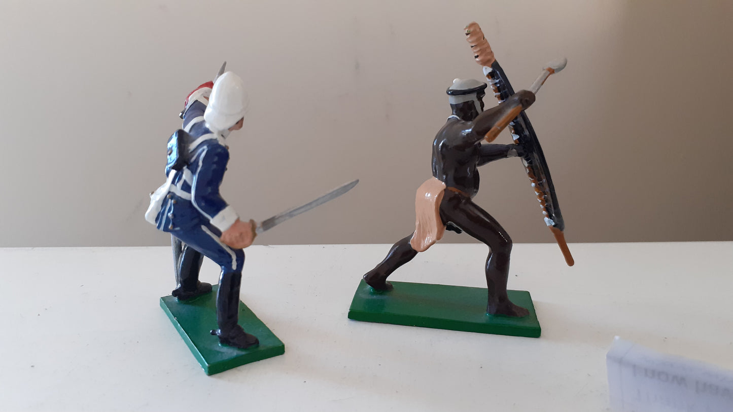 trophy miniatures 1991 Hz15 17th Lancer Zulu War 24th Foot Zulus 1:32 metal Dc
