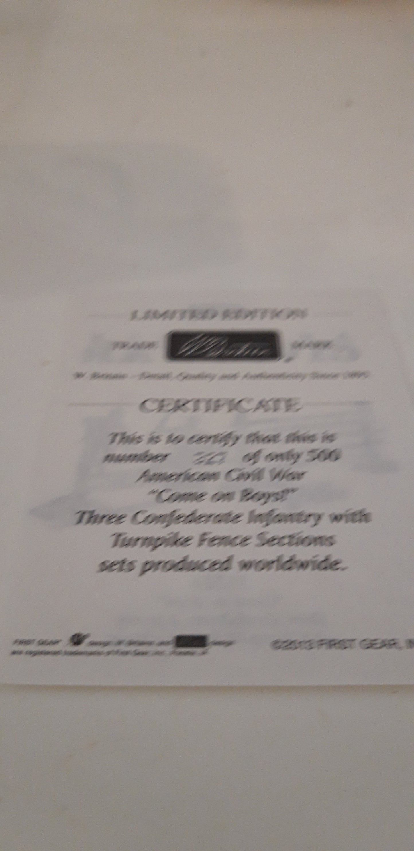 Britains 31221 2013 Acw Confederate Come On Boys Over Fence boxed 1:32 Wdb