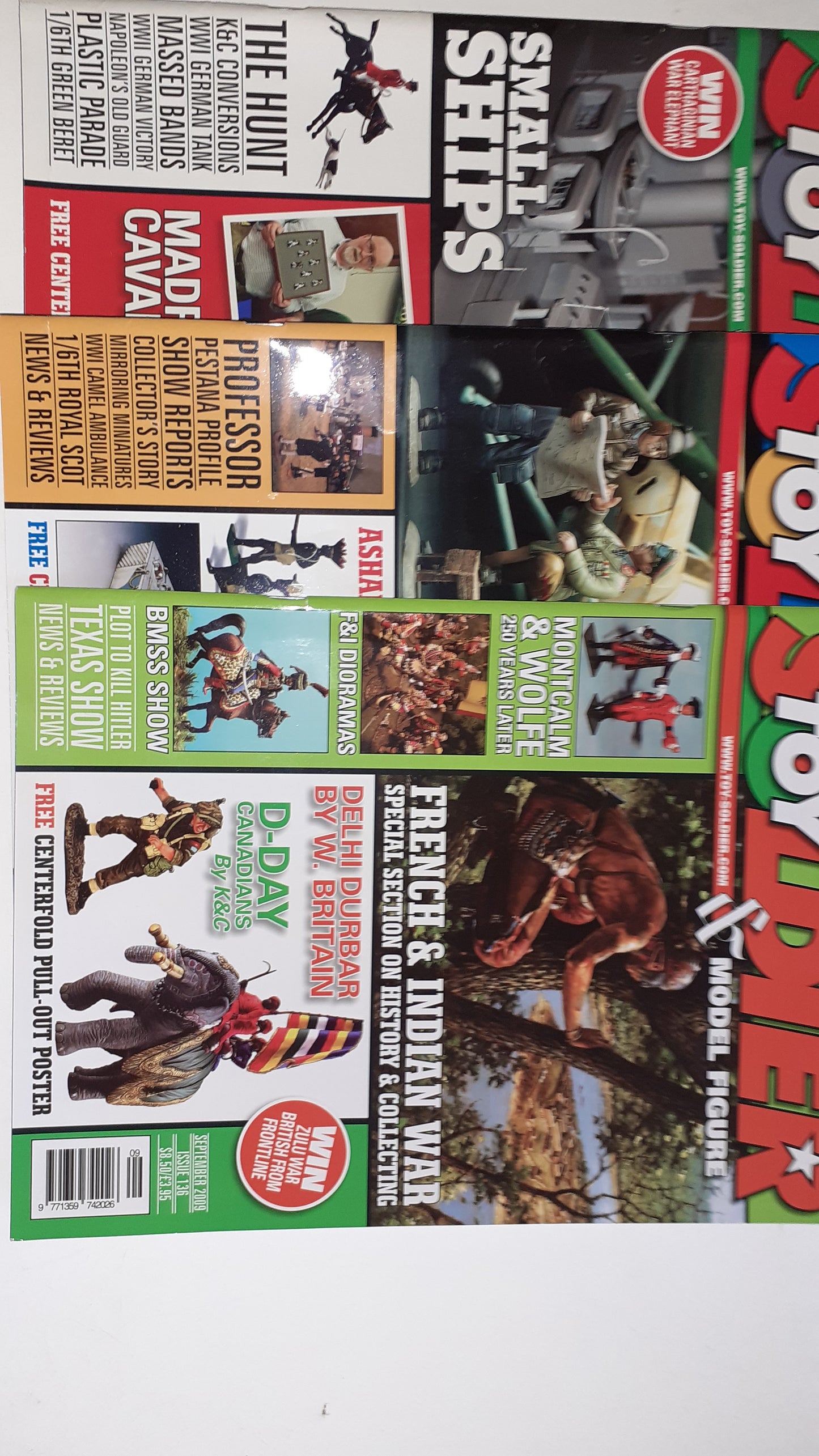 King and country Toy Soldier Magazine 2009 3 mags sep aug jul 136 135 134 s7 s