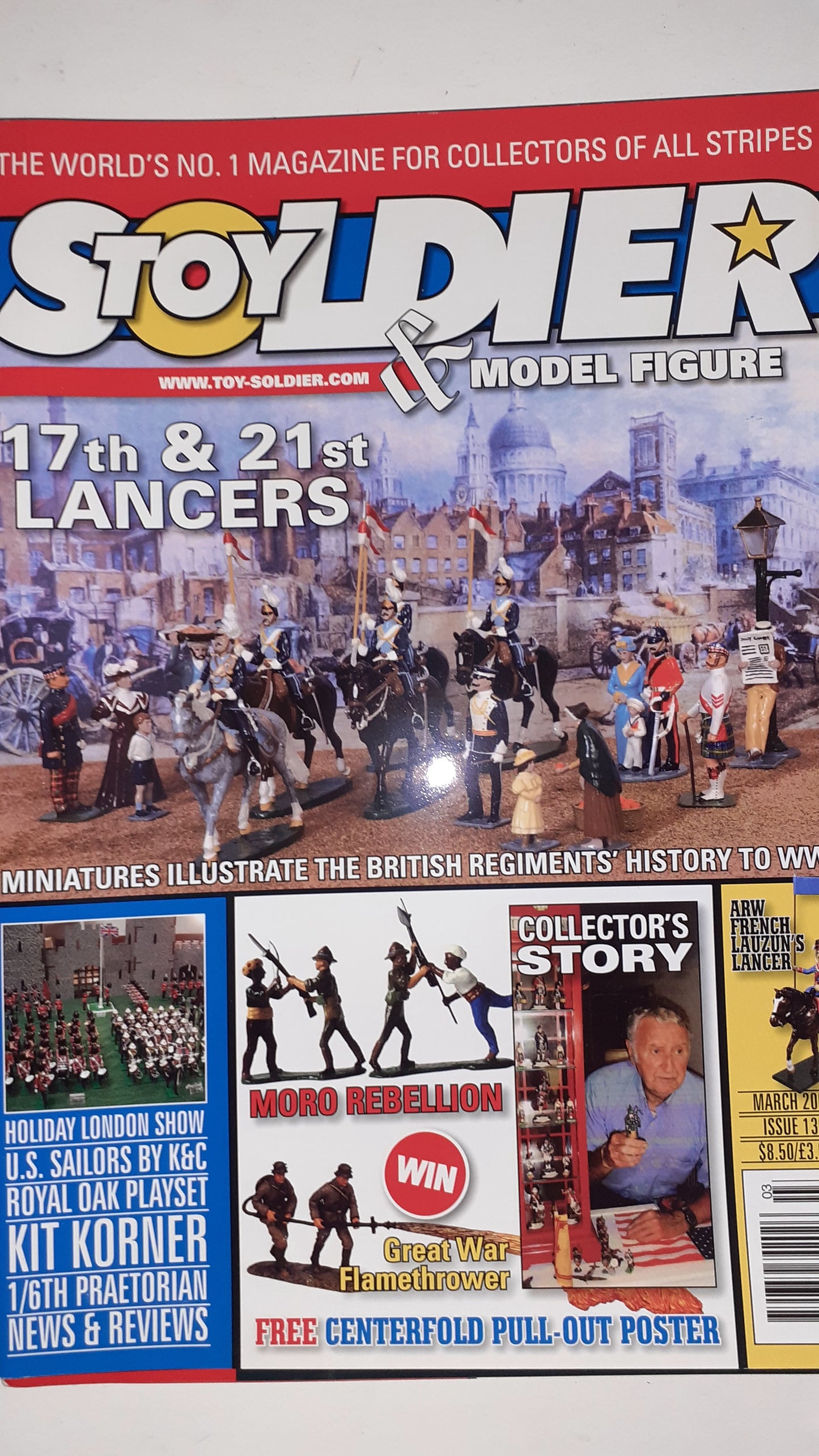 King and country Toy Soldier Magazine 3 Mags 2009 Mar Feb Jan 130 129 128 S7