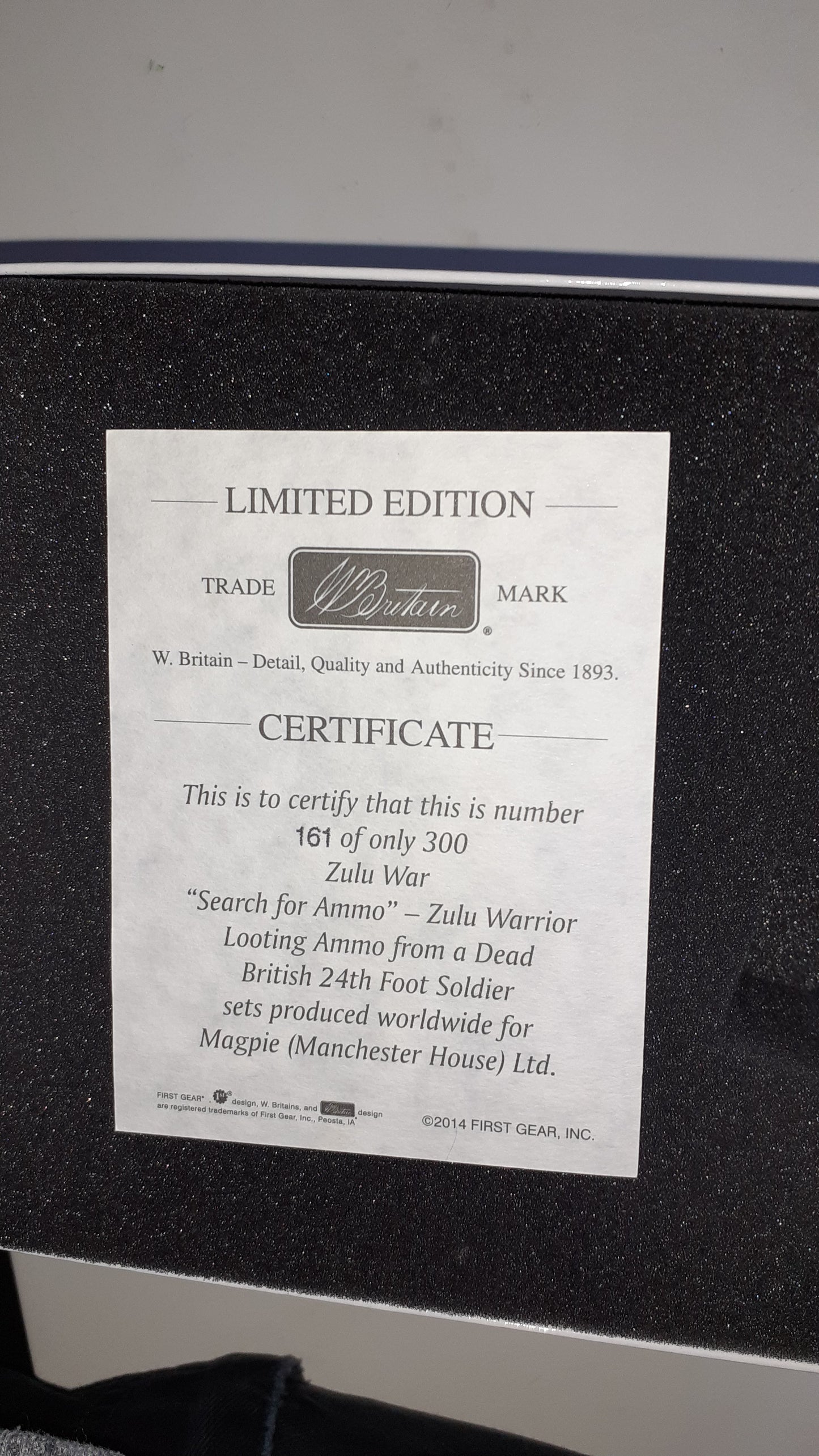 Britains 20151 Zulu wars 24th foot 1:32 metal search for ammo limited boxed s157