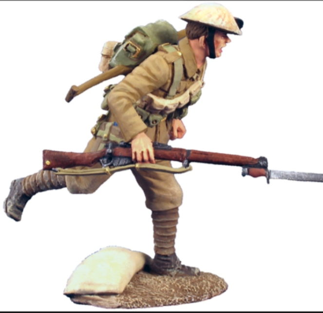 Britains 23027 Ww1 British Infantry Over The Top 1:32 2012 boxed B11