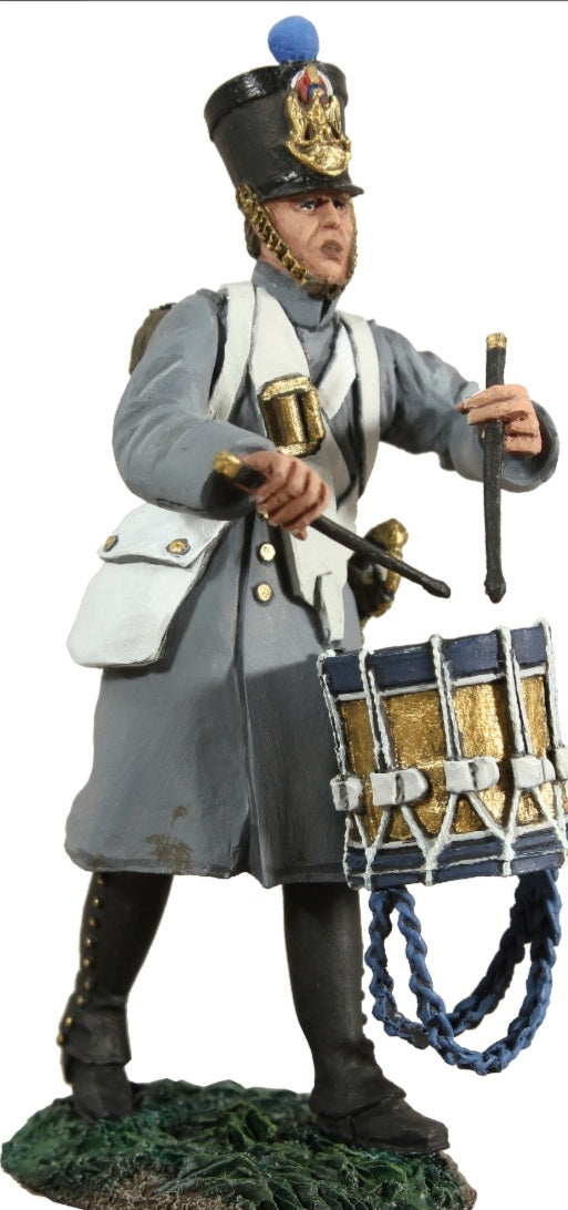 Britains Napoleonic Waterloo 36079 French Light Infantry Voltigeur drummer Boxed B5B