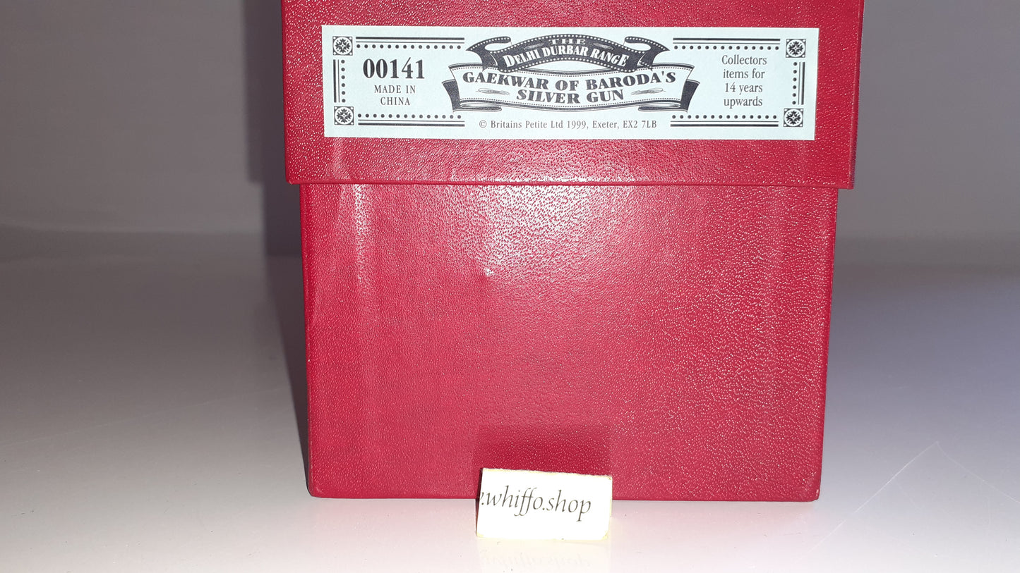 Britains 00141 Delhi Durbar Gaekwar Baroda Silver Gun 1:32 1999 boxed S8