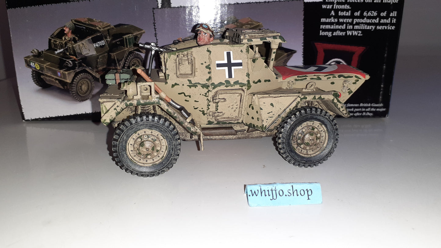 King and country ww2 Ak085 Afrika Korps Dingo Daimler Mg42 Tank boxed 2012 S580