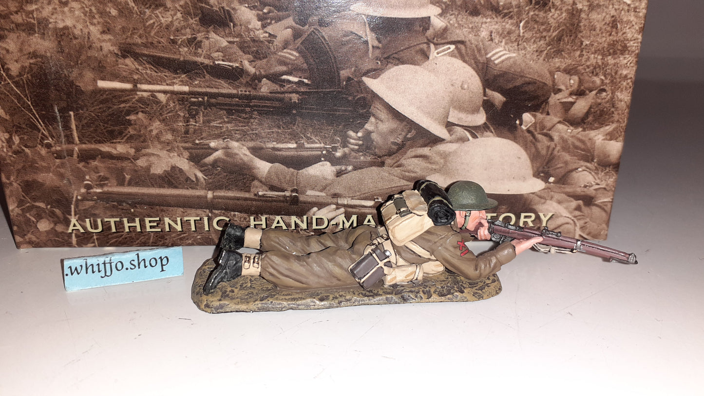 King and country Ww2 British Laying Firing Gun Fob27 Fob027 boxed 1:30 Wb