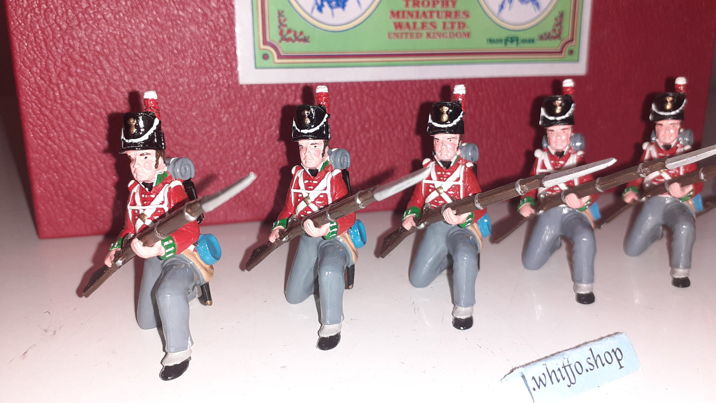 trophy miniatures 1991 Wa6 British Infantry Waterloo Napoleonic 1:32 box S2