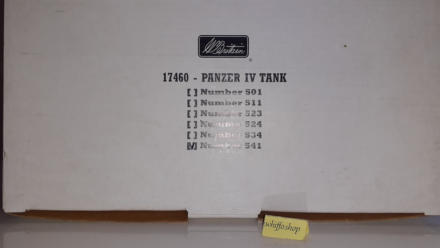 Britains 17460 541 ww2 German Winter Panzer 4 tank IV boxed 1:32 2003 S4