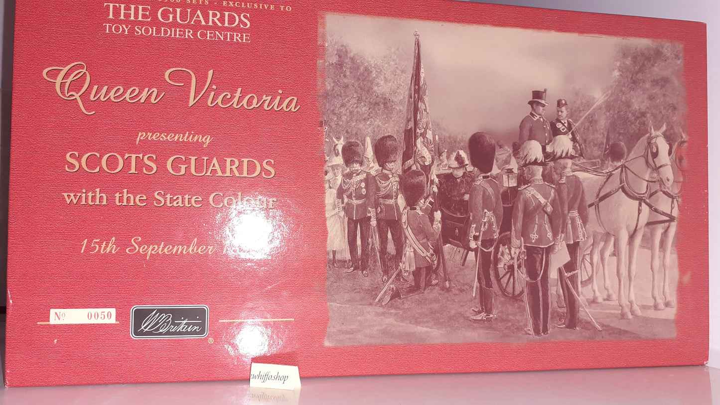 Britains 00215 1999 Limited Edition Scots Guard Colour Party 1899 1:32 boxed S7