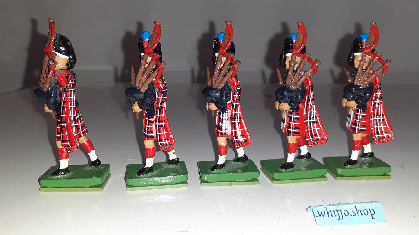 Britains 7240 1980 Scots Guards Black Watch Pipers Ceremonial 1:32 B213 2