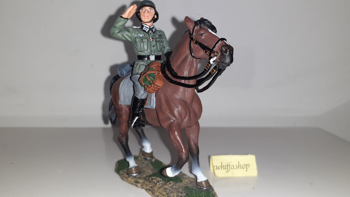 King and country fob056 German Ww2 Wehrmacht Mounted Officer boxed 1:30 S6