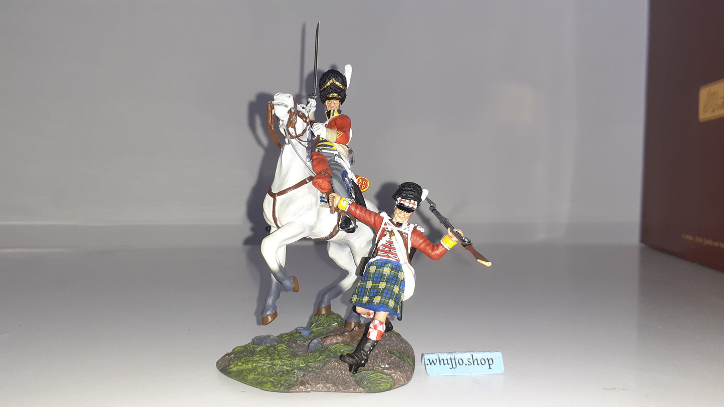Britains 36064 Napoleonic Scots Grey Gordon Highlander waterloo 2009 1:32 S754
