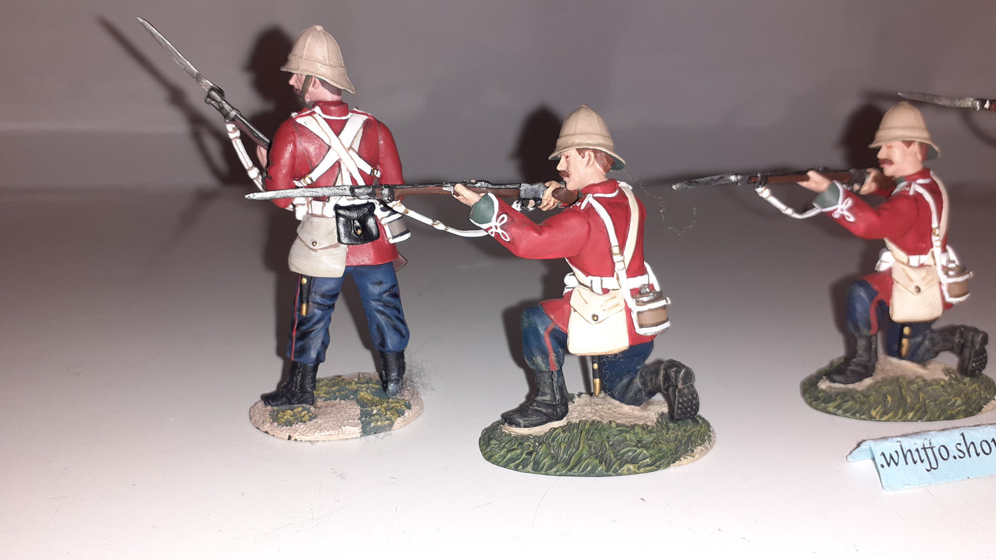 Britains British 24th Foot Zulu War 5 Figures Bulk Lot 1:32 W14