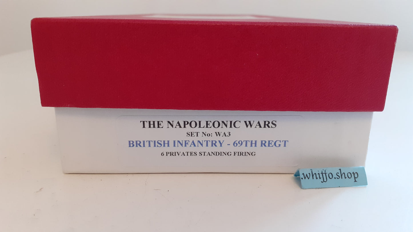 trophy miniatures 1991 British Infantry 69th Napoleonic Wa3 1:32 metal box S2