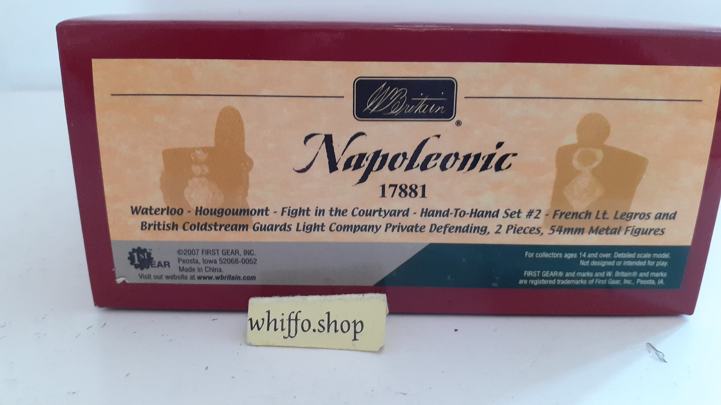 britains 17881 lt legros napoleonic hougoumont Waterloo coldstream 2007 box s533