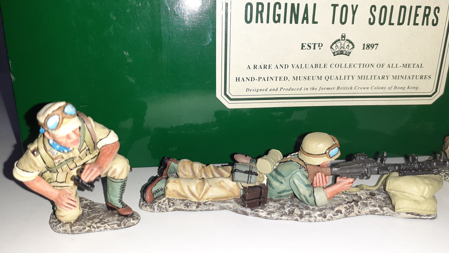 King and country 2002 ww2 German Afrika Korps Fallschirmjager Mg 1:30 Ak21 S172