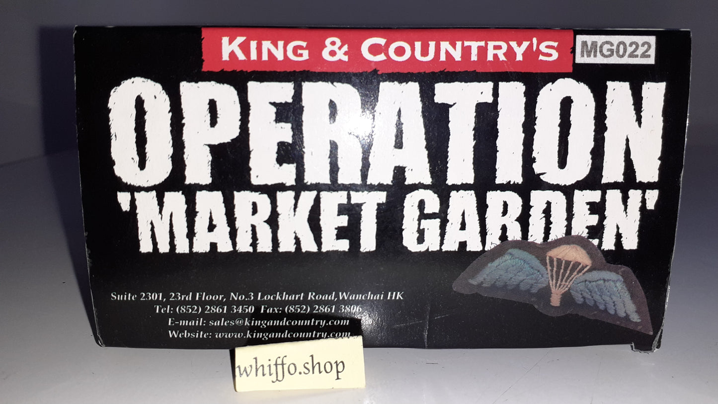 King and country Ww2 Mg022 Paras Paratroopers Arnhem 2010 boxed 1:30 S523